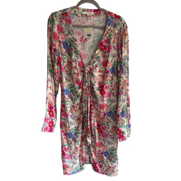 Favorite Daughter Barely Holding It Together Floral Long Sleeve Dress sz12 NWT - Picture 2 of 8
